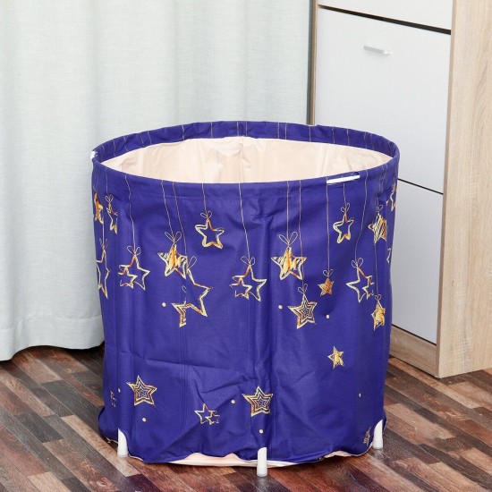 70x70cm Starry Sky Bathtub Water Tub Folding Indoor Outdoor Portable Spa Bath Bucket