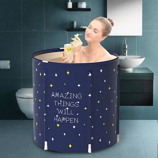 70x70cm/80x80cm Adult Portable Bathtub Inflatable Bath Tub PVC Folding PVC Home Spa Xmas Gift