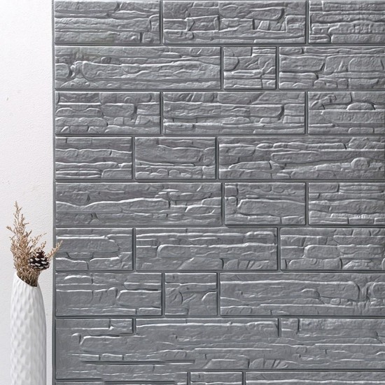 70x77cm 3D Brick Wall Sticker Wallpaper Decor Foam Waterproof Wall Covering Wallpaper DIY Background
