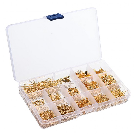 760Pcs/Set Eye Pins Lobster Clasps Jewelry Wire Earring Hooks Jewelry Finding Kit for DIY Necklace Jewelry Bracelet Making 760Pcs/Set Eye Pins Lobster Clasps Jewelry Wire Earring Hooks Jewelry Finding Kit for DIY Necklace Jewelry Bracelet Making
