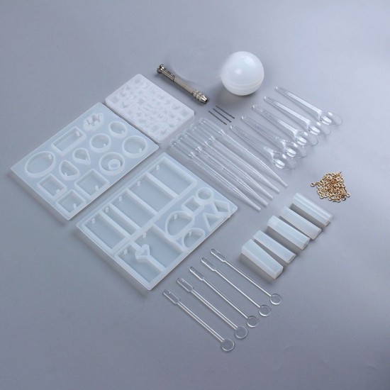 77PCS DIY Bracelet Pendant Epoxy Mold Set Jewelry Pendant Mould Craft 77PCS DIY Bracelet Pendant Epoxy Mold Set Jewelry Pendant Mould Craft