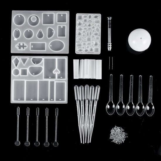 77PCS DIY Bracelet Pendant Epoxy Mold Set Jewelry Pendant Mould Craft 77PCS DIY Bracelet Pendant Epoxy Mold Set Jewelry Pendant Mould Craft