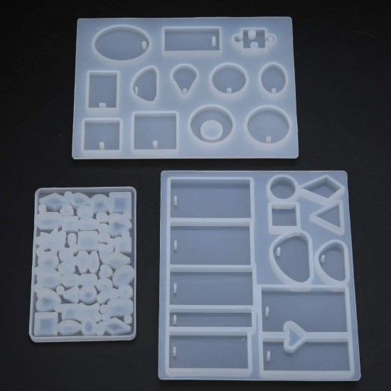 77Pcs/Set Crystal Epoxy Resin Silicone Pendant Casting Mould Kit Transparent Jewelry Making Mold Spoons Cups Sticks for DIY Crafting Decorations 77Pcs/Set Crystal Epoxy Resin Silicone Pendant Casting Mould Kit Transparent Jewelry Making Mold Spoons Cups Sticks for DIY Crafting Decorations