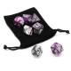 7Pcs Purple Acrylic Polyhedral Dice For Dungeons Dragons RPG RPG With Bag