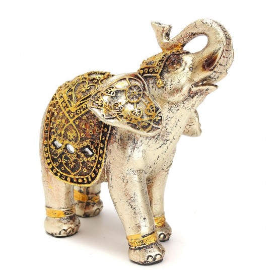 7Pcs Resin Mini Exotic Elephants Ornaments Elephant Home Office Decoration Decorative Hardware