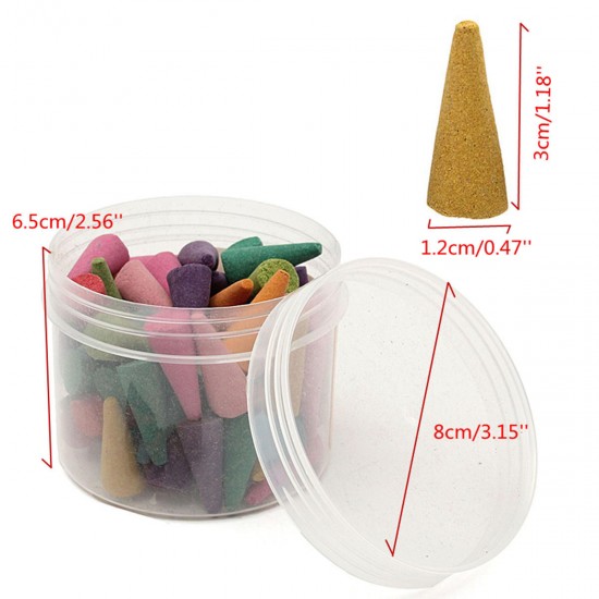 80Pcs/Box Natural Incense Cones Mix Fragrance Relax Burner Aromatherapy Tower Incense 80Pcs/Box Natural Incense Cones Mix Fragrance Relax Burner Aromatherapy Tower Incense