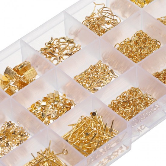 870pcs Gold/Silver/Bronze Repair Metal Tools DIY Craft Supplies Jewelry Making