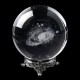 8cm Diameter Globe Galaxy Miniatures Crystals Ball 3D Laser Engraved Quartz Ball