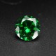 8mm 3.15ct Natural Mined Green Emerald Round Cut VVS Loose Gemstone Jewelry Decorations