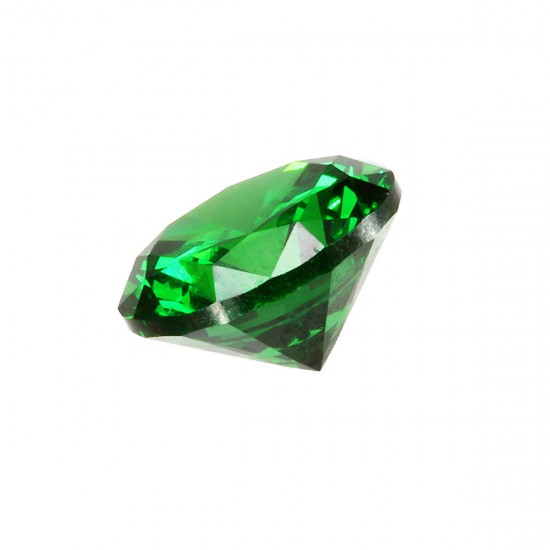8mm 3.15ct Natural Mined Green Emerald Round Cut VVS Loose Gemstone Jewelry Decorations