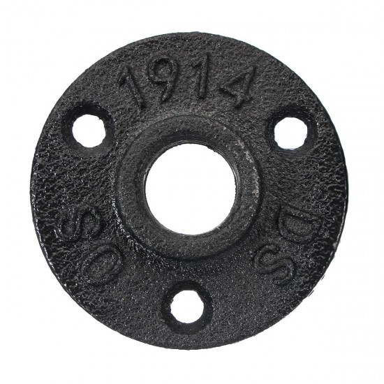 8×8cm Retro Iron Flange Support Bracket Industrial Pipe Shelf Bracket