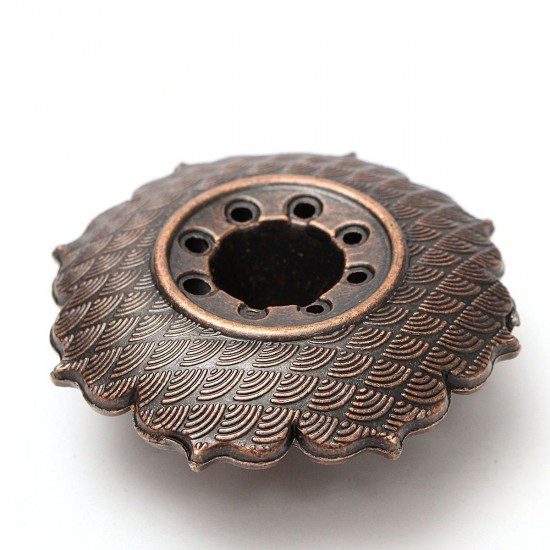 9 Holes Alloy Lotus Flower Incense Burner Holder Plate For Stick Cone Incense