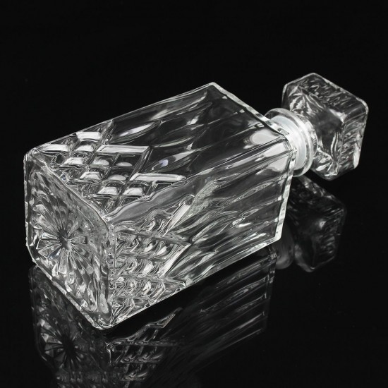 900ml Vintage Decanter Glass Liquor Whiskey Crystal Bottles Stopper