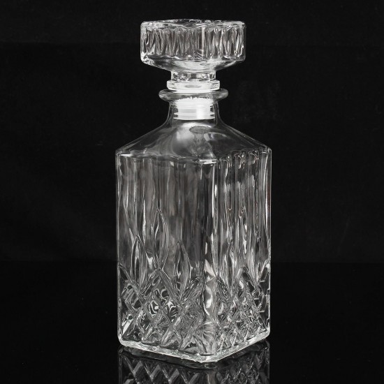 900ml Vintage Decanter Glass Liquor Whiskey Crystal Bottles Stopper