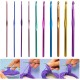 90pcs Crochet Hook Kit Yarn Knitting Needles Sewing Tool Ergonomic Grip Bag Set