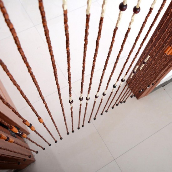 90x175cm Blossoms Beaded Door Curtains Blind Fly Screen Wooden Curtains 90x175cm Blossoms Beaded Door Curtains Blind Fly Screen Wooden Curtains