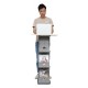 A4 Portable Adjustable Literature Stand Laptop Desk Folding Exhibition Stand Floor Brochure Display Stand Portable Magazine Table