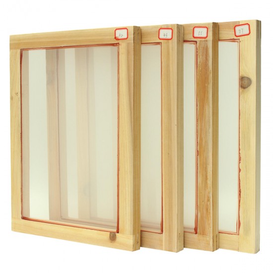 A4 Size Screen Printing Frames Fittings 32T/43T/55T/77T Mesh Count Screenprinting