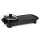 2 In 1 Electric Barbecue Pan Grill Teppanyaki Cook Fry BBQ Oven Hot 2 In 1 Electric Barbecue Pan Grill Teppanyaki Cook Fry BBQ Oven Hot