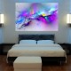 Abstract Clouds Colorful Canvas Painting Modern Wall Pictures For Living Room Home Decor Paper