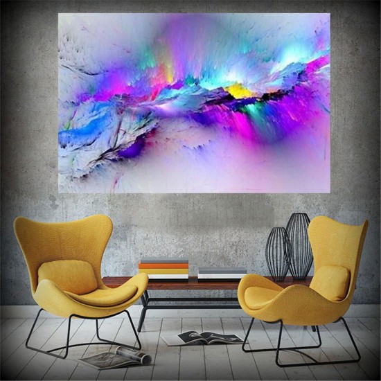 Abstract Clouds Colorful Canvas Painting Modern Wall Pictures For Living Room Home Decor Paper