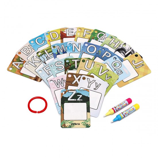 Alphabet/Number Kids Magic Water Drawing Flash Card Kids Preschool Education Learning Picture Science Toy Alphabet/Number Kids Magic Water Drawing Flash Card Kids Preschool Education Learning Picture Science Toy