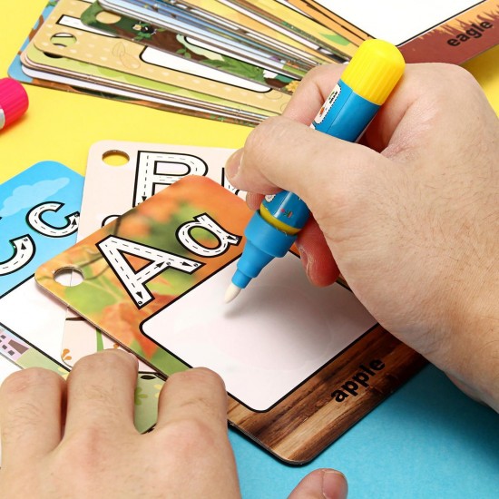 Alphabet/Number Kids Magic Water Drawing Flash Card Kids Preschool Education Learning Picture Science Toy Alphabet/Number Kids Magic Water Drawing Flash Card Kids Preschool Education Learning Picture Science Toy