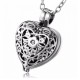 Always in my Heart Locket Cremation Urn Hollow Necklace Pendant Jewelry For Ashe