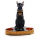 Ancient Egypt Bastet Cat Goddess Statue With 2 Tea Light Candle Holders Home Room Decorations