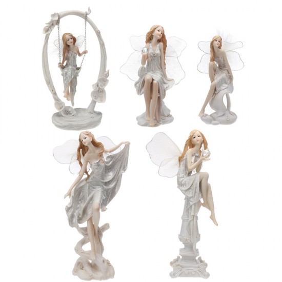 Angel Figurines Beautiful Fairy Ornament Statue Home Decorations European Style Resin Gifts