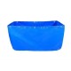 Anti-UV 3ft X 5ft X 2ft Blue Canvas Fish Tank Moveable Foldable Fish Pool