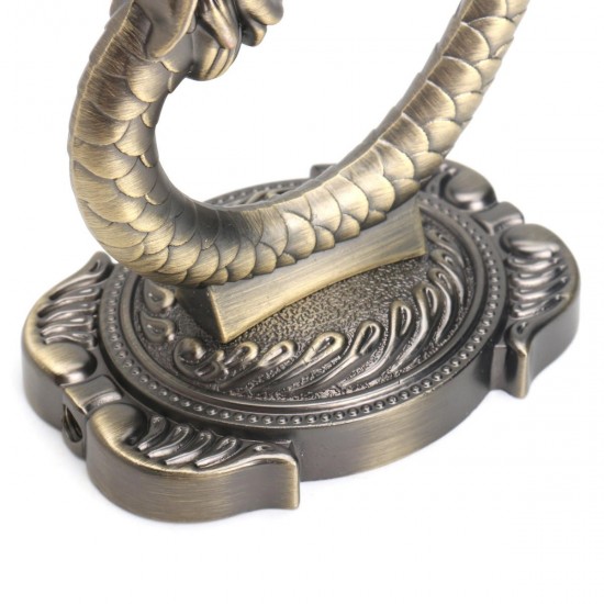 Antique Brass Dragon Style Bathroom Towel Hanger Holder Coat Hat Hook Wall Mount