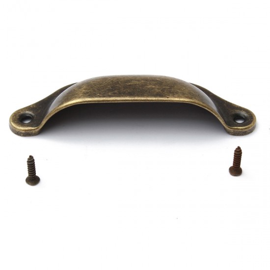Antique Hardware Cupboard Cabinet Bin Cup Knobs Drawer Door Half Shell Pull Handles Antique Hardware Cupboard Cabinet Bin Cup Knobs Drawer Door Half Shell Pull Handles
