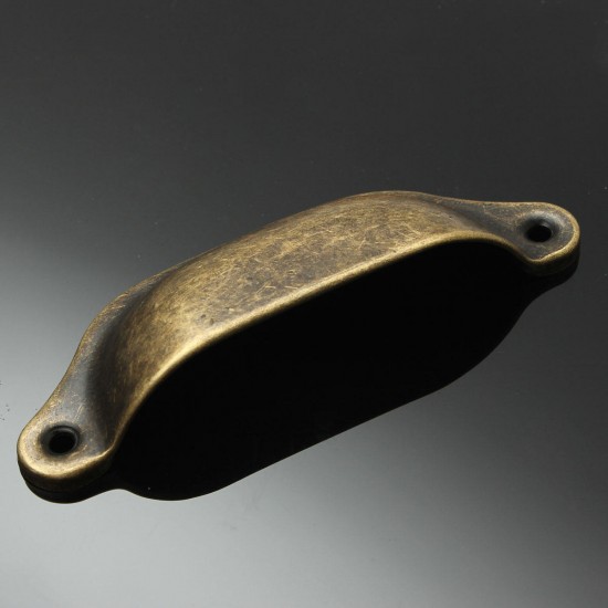 Antique Hardware Cupboard Cabinet Bin Cup Knobs Drawer Door Half Shell Pull Handles Antique Hardware Cupboard Cabinet Bin Cup Knobs Drawer Door Half Shell Pull Handles