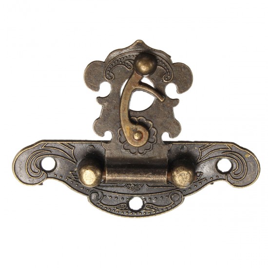 Antique Retro Decorative Latch Vintage Wooden Jewelry Box Drawer Hasp Pad Chest Lock 4 Sizes Antique Retro Decorative Latch Vintage Wooden Jewelry Box Drawer Hasp Pad Chest Lock 4 Sizes