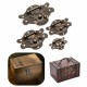 Antique Retro Decorative Latch Vintage Wooden Jewelry Box Drawer Hasp Pad Chest Lock 4 Sizes Antique Retro Decorative Latch Vintage Wooden Jewelry Box Drawer Hasp Pad Chest Lock 4 Sizes