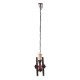 Antique Style Rust Metal Gear 2 Bare Bulbs Waterpipe Ceiling Pendant Light without Blub Antique Style Rust Metal Gear 2 Bare Bulbs Waterpipe Ceiling Pendant Light without Blub