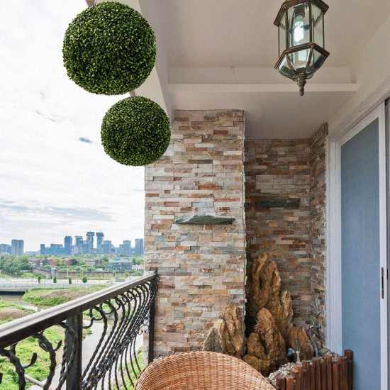 Artificial Green Grass Ball Topiary Hanging Garland Home Yard Wedding Decorations Artificial Green Grass Ball Topiary Hanging Garland Home Yard Wedding Decorations