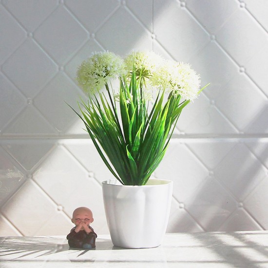 Artificial Green Leaf Plants Hydrangea Plastic Pot Home Garden Decor Artificial Green Leaf Plants Hydrangea Plastic Pot Home Garden Decor