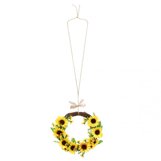 Artificial Sunflower Wreath Flower Wreath Wall Door Wedding Party Home Decorations Artificial Sunflower Wreath Flower Wreath Wall Door Wedding Party Home Decorations