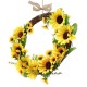 Artificial Sunflower Wreath Flower Wreath Wall Door Wedding Party Home Decorations