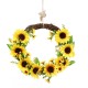 Artificial Sunflower Wreath Flower Wreath Wall Door Wedding Party Home Decorations Artificial Sunflower Wreath Flower Wreath Wall Door Wedding Party Home Decorations