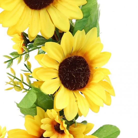 Artificial Sunflower Wreath Flower Wreath Wall Door Wedding Party Home Decorations Artificial Sunflower Wreath Flower Wreath Wall Door Wedding Party Home Decorations