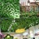 Artificial Vines Grape Leaves Green Leafy Plants Ceiling Decoration Pipes To Block Vine Creepers