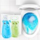 Automatic Cute Bear Toilet Cleaner Magic Automatic Flush Toilet Cleaner Helper Blue Bubble Cleaning Deodorizes Built-in Toilet Tank Deodorizer