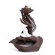 Backflow Incense Burner Holder Waterfall Cones Censer Ceramic Smoke Decor +Cone Backflow Incense Burner Holder Waterfall Cones Censer Ceramic Smoke Decor +Cone
