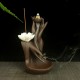 Backflow Incense Burner Holder Waterfall Cones Censer Ceramic Smoke Decor +Cone Backflow Incense Burner Holder Waterfall Cones Censer Ceramic Smoke Decor +Cone