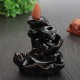 Backflow Incense Cone Burner Holder Ceramic Lotus Stream Fragrant Smoke Backflow Home Censer Decor