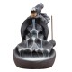 Backflow Waterfall Incense Burner Ceramic Retro Censer Holder Home Office Decor