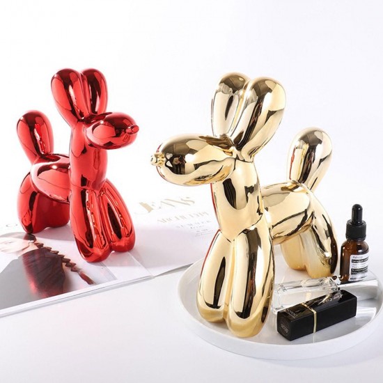 Balloon Dog Piggy Bank Coin Money Saving Jar Box Holder Travel Wedding Fund Gift Home Decor